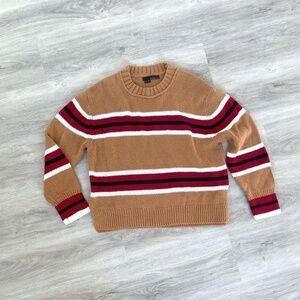360 Sweater Brown Knit Crew Neck Sweater